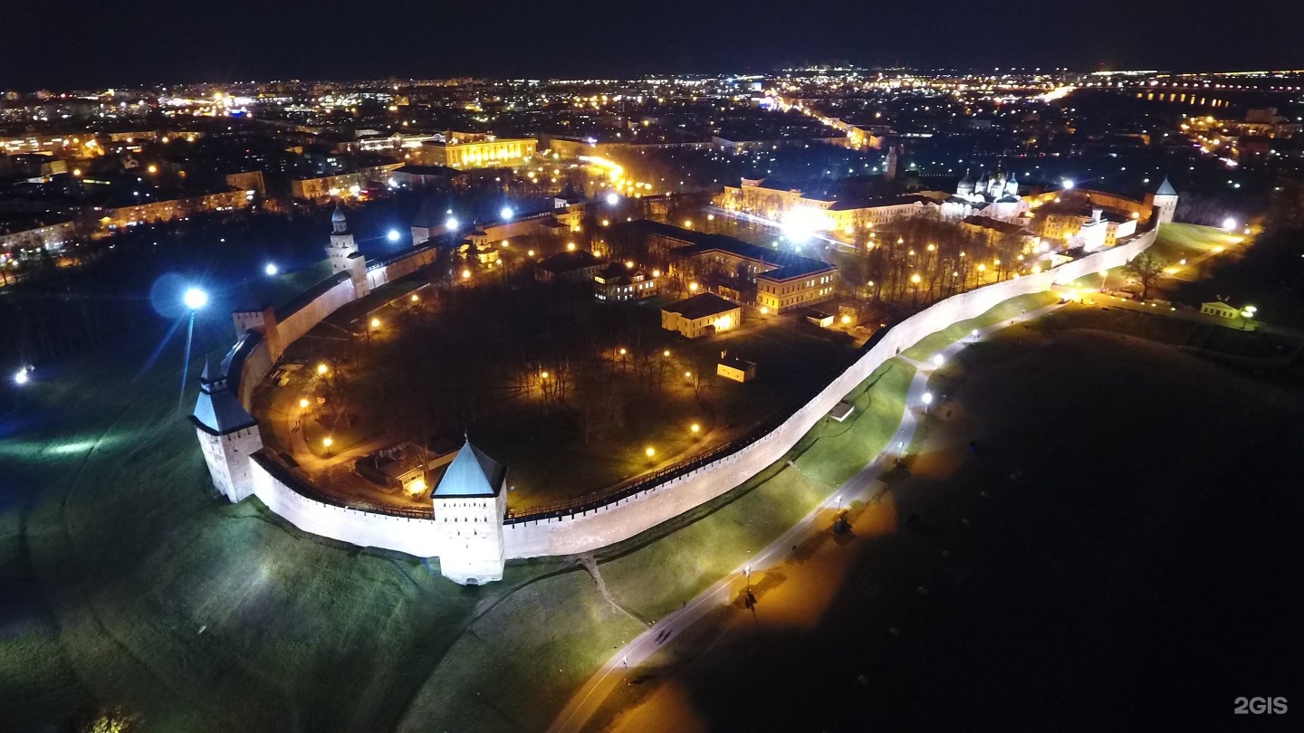 Ночной Великий Новгород