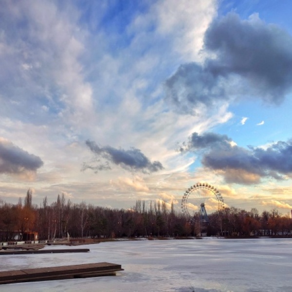 Измайловский парк зимой москва