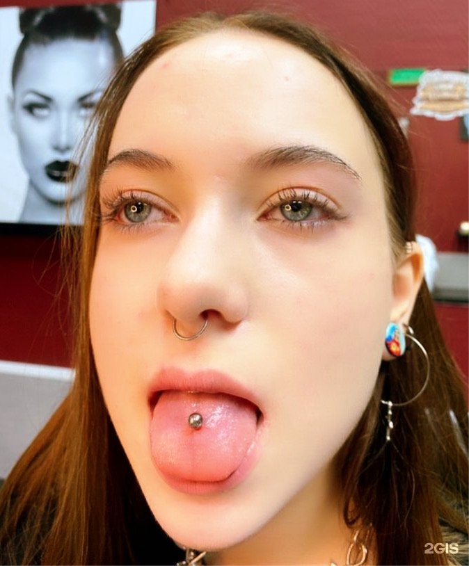 Licking glamour sweet piercing