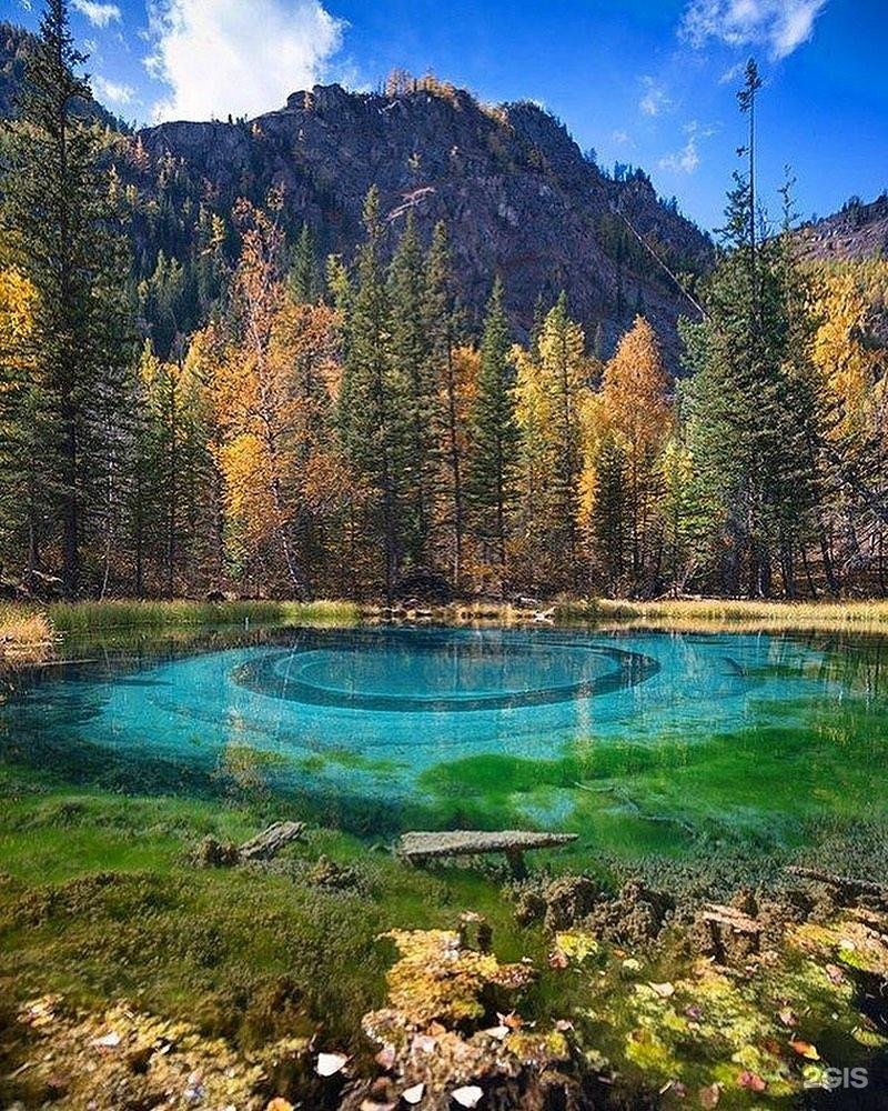 Изумрудное озеро горный Алтай