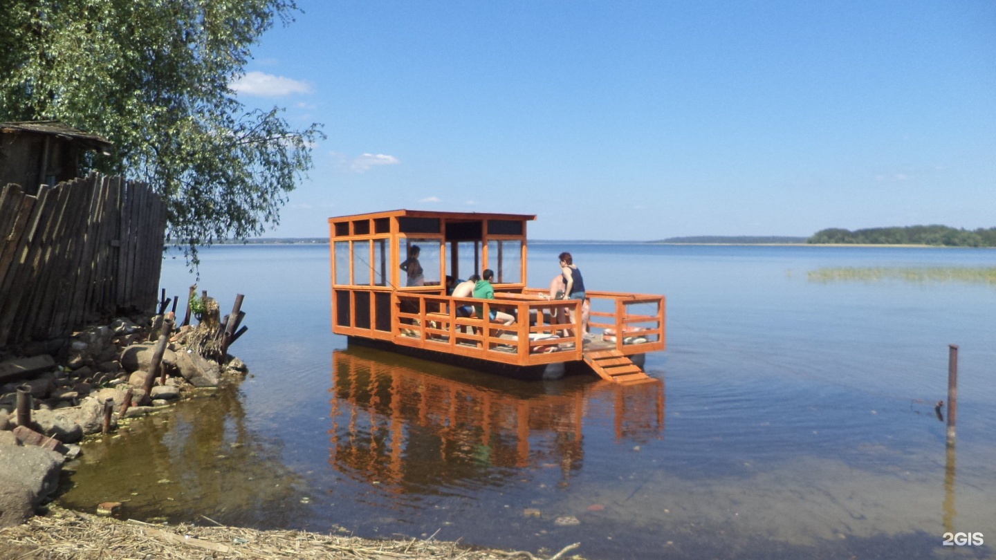 Плавающая беседка для отдыха