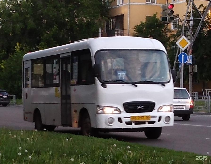 Маршрут 77 автобуса ростов
