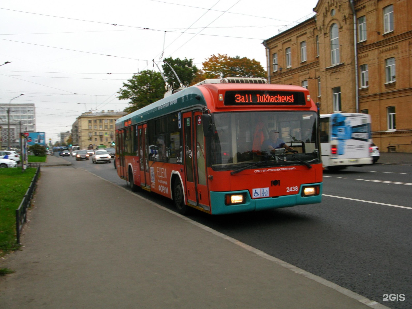 Движение троллейбусов спб