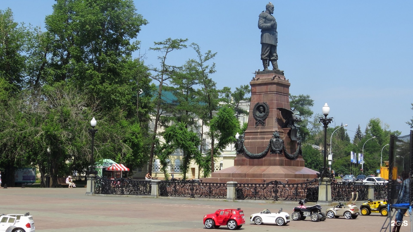 Площадь графа сперанского иркутск фото Памятник Александру III, Иркутск - 2ГИС