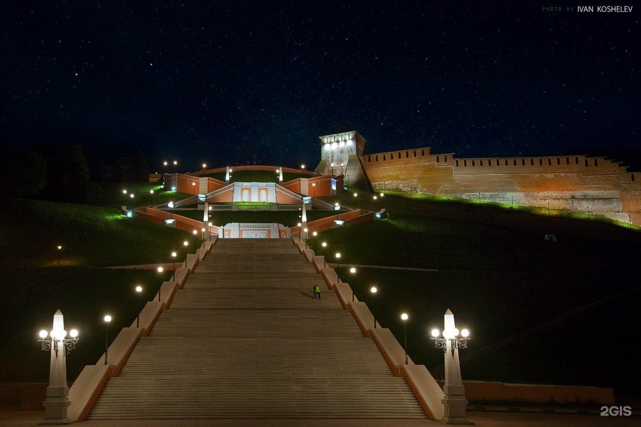 Театральная лестница, landmark, attraction, Nizhniy Novgorod, Zelenskiy Exit - Y