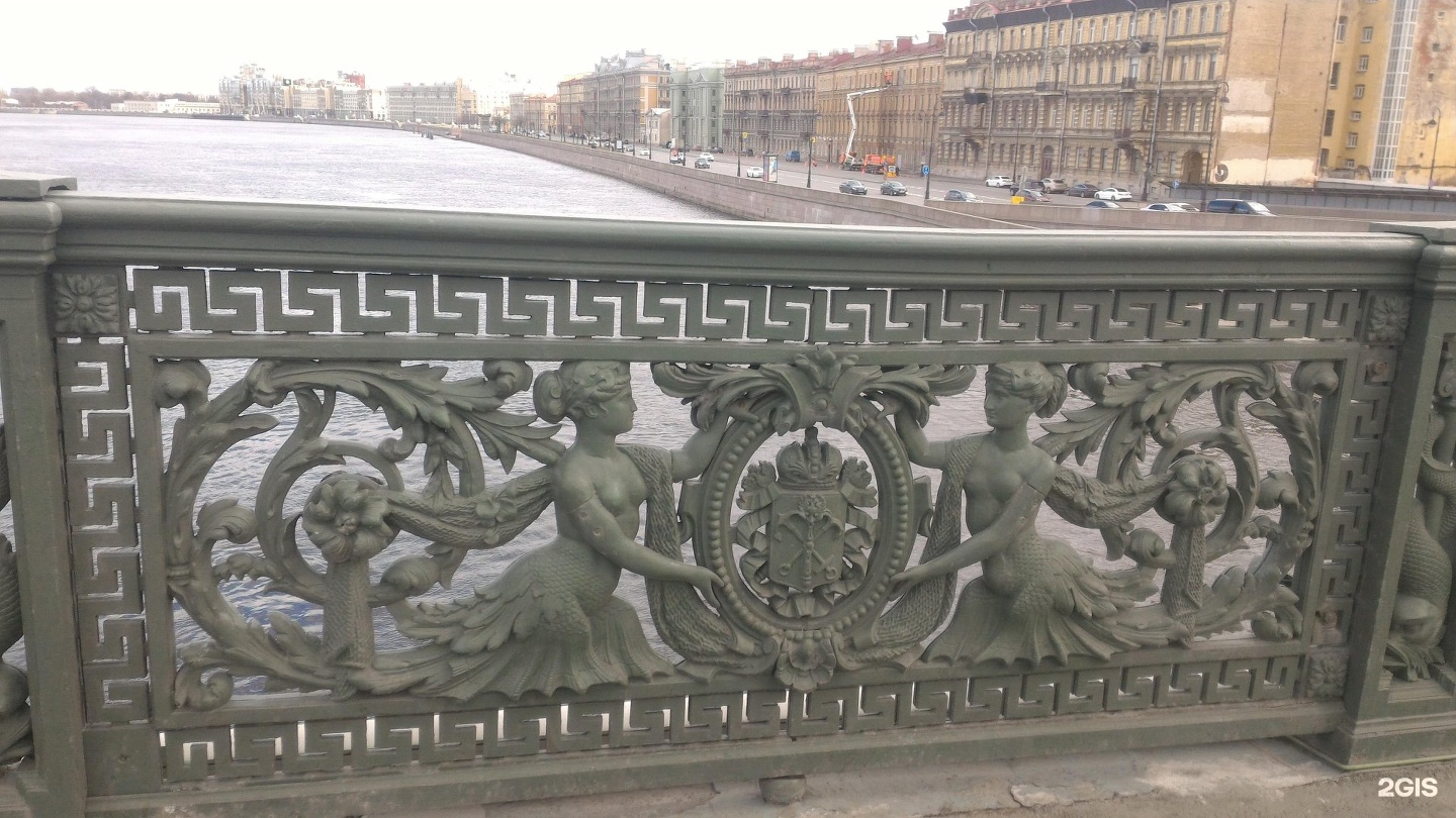 Решетка литейного моста в санкт петербурге