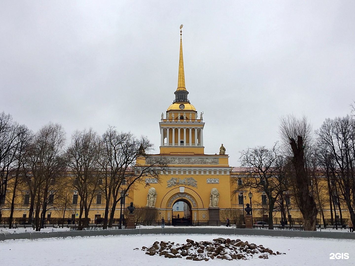 Петербург зимой Адмиралтейство