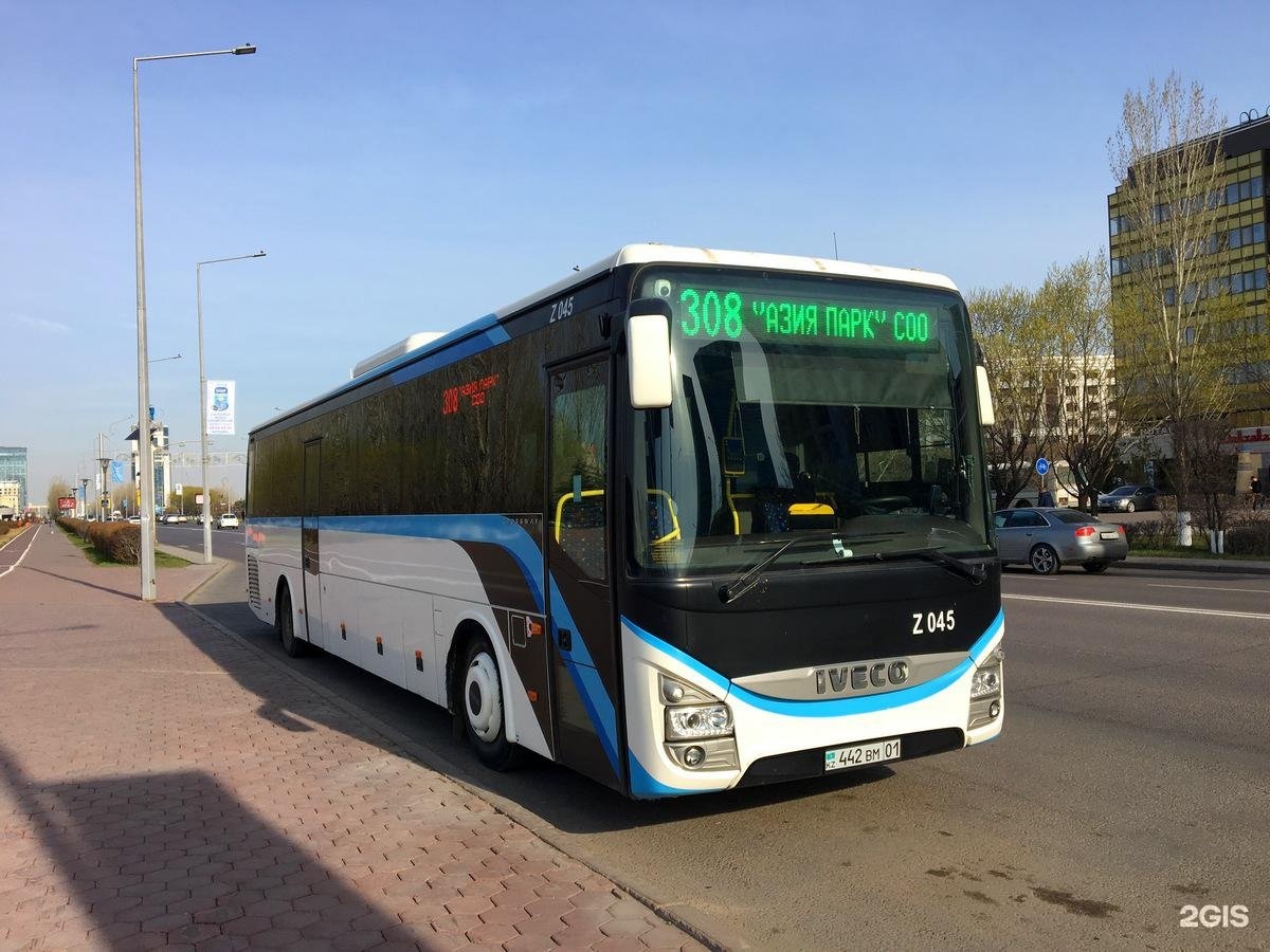 Остановки 308 автобуса. Iveco Crossway ie 13m evyday Астана. Автобус 308 Астана. 308 Автобус Москва. Маршрут 308к.