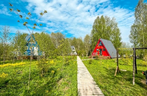 д. Новомихайловское: Глэмпинг А у реки